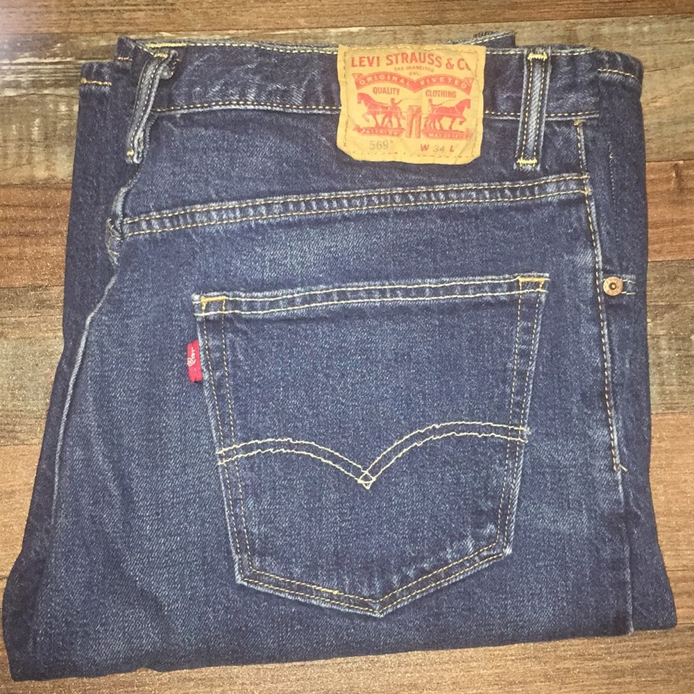 Levis 569 34 Denim Shorts